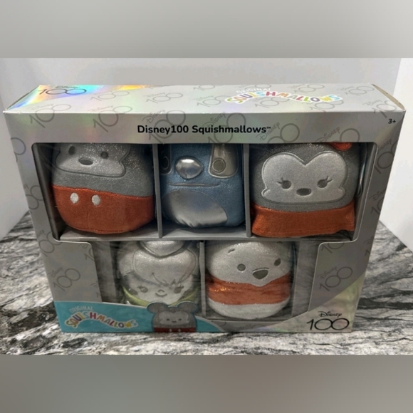 Disney Other - Disney 100th anniversary limited edition 5" squishmallow 5-pack NIB Never Opened